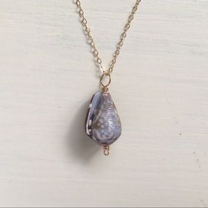 Hawaiian Cone Shell Gold Filled Pendant & Chain